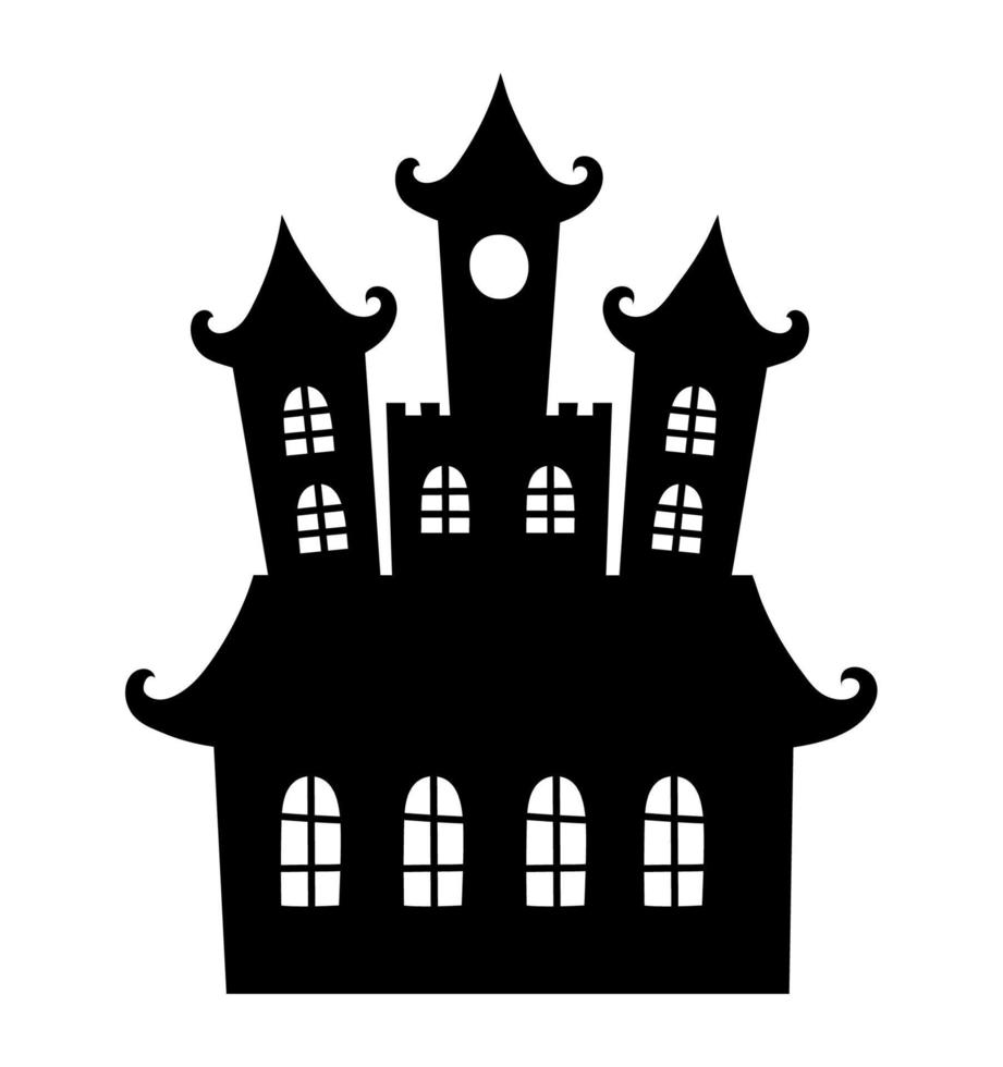 zwart kasteel ontwerp vector