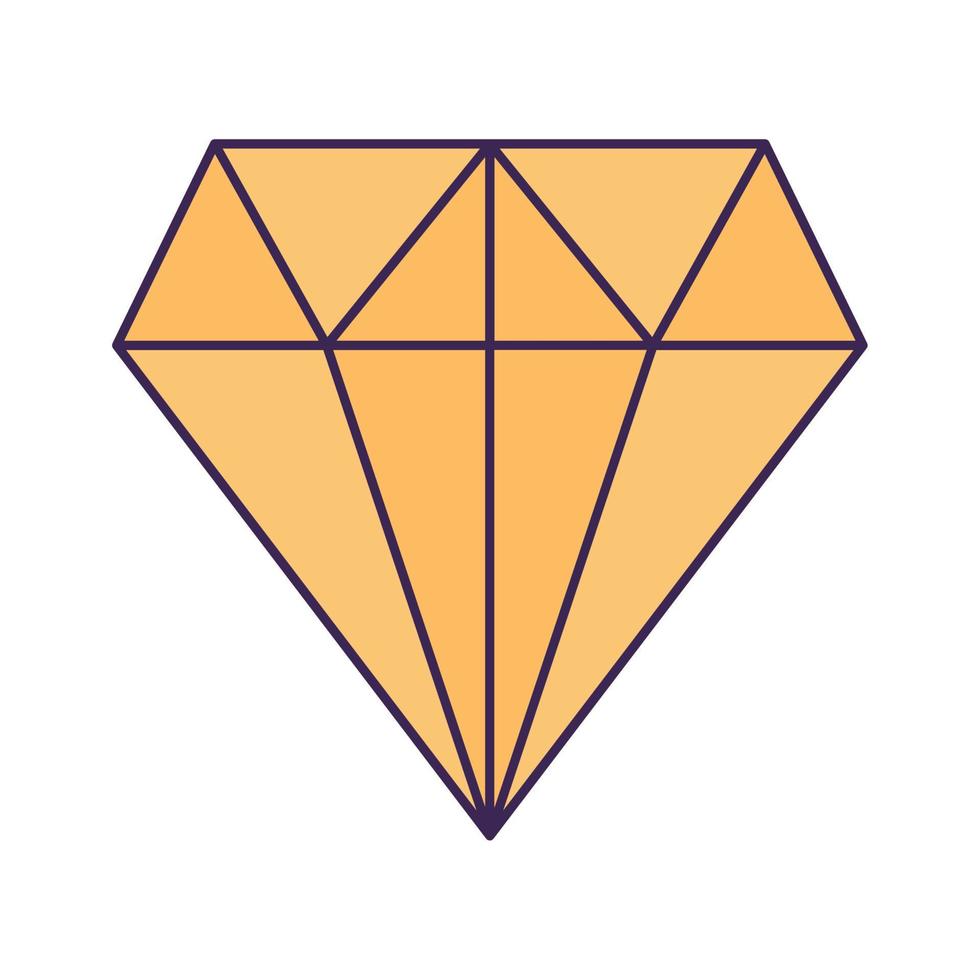 geel diamant ontwerp vector