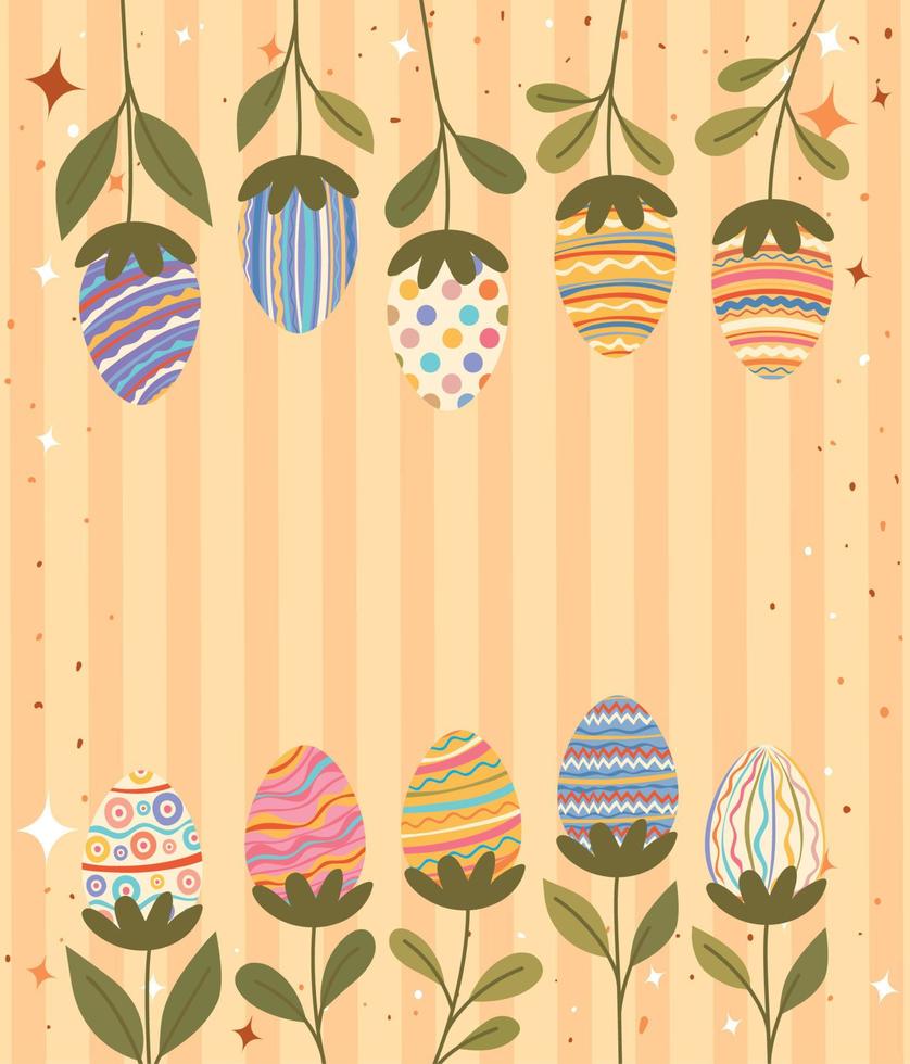fabriek van Pasen eieren poster vector