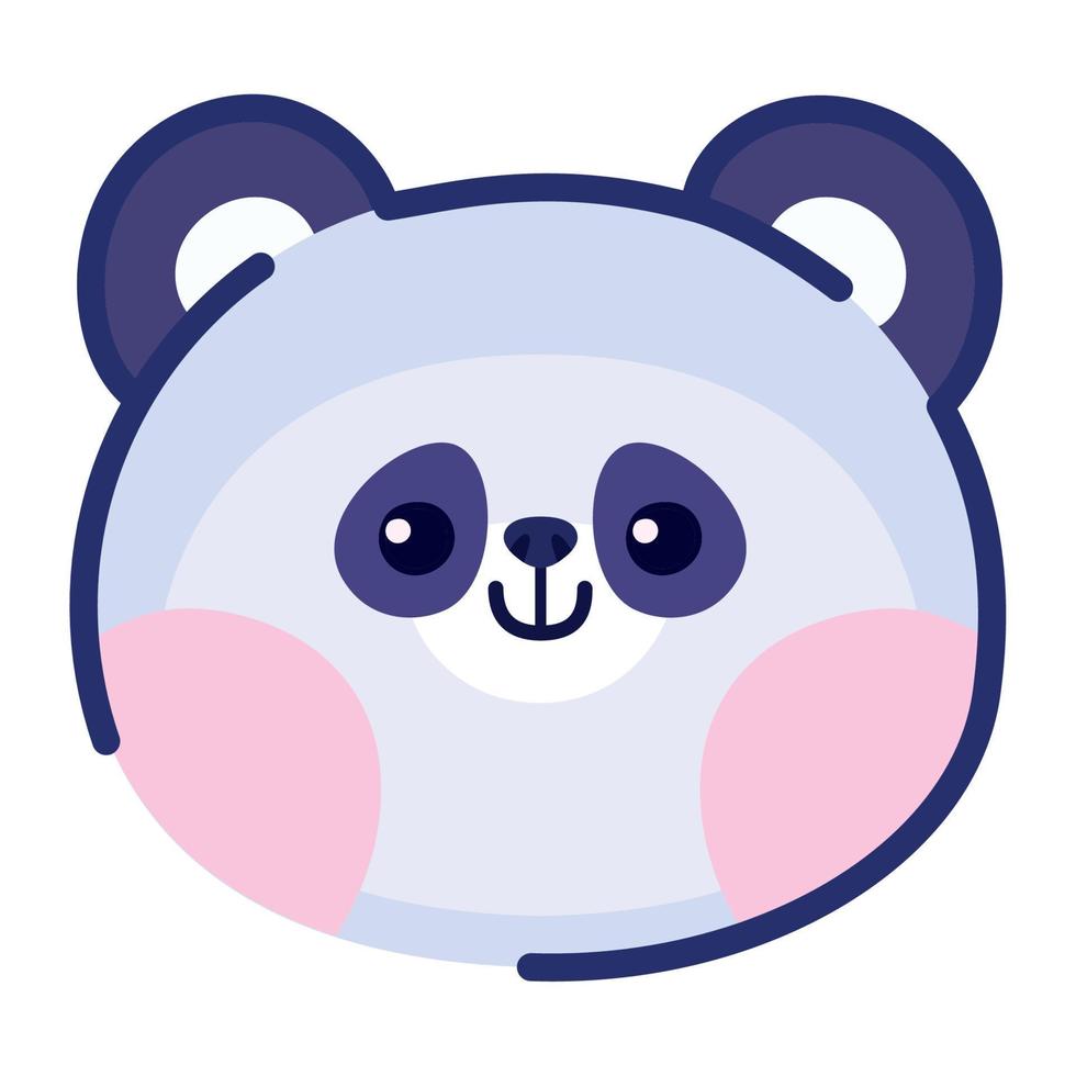 panda gezicht ontwerp vector