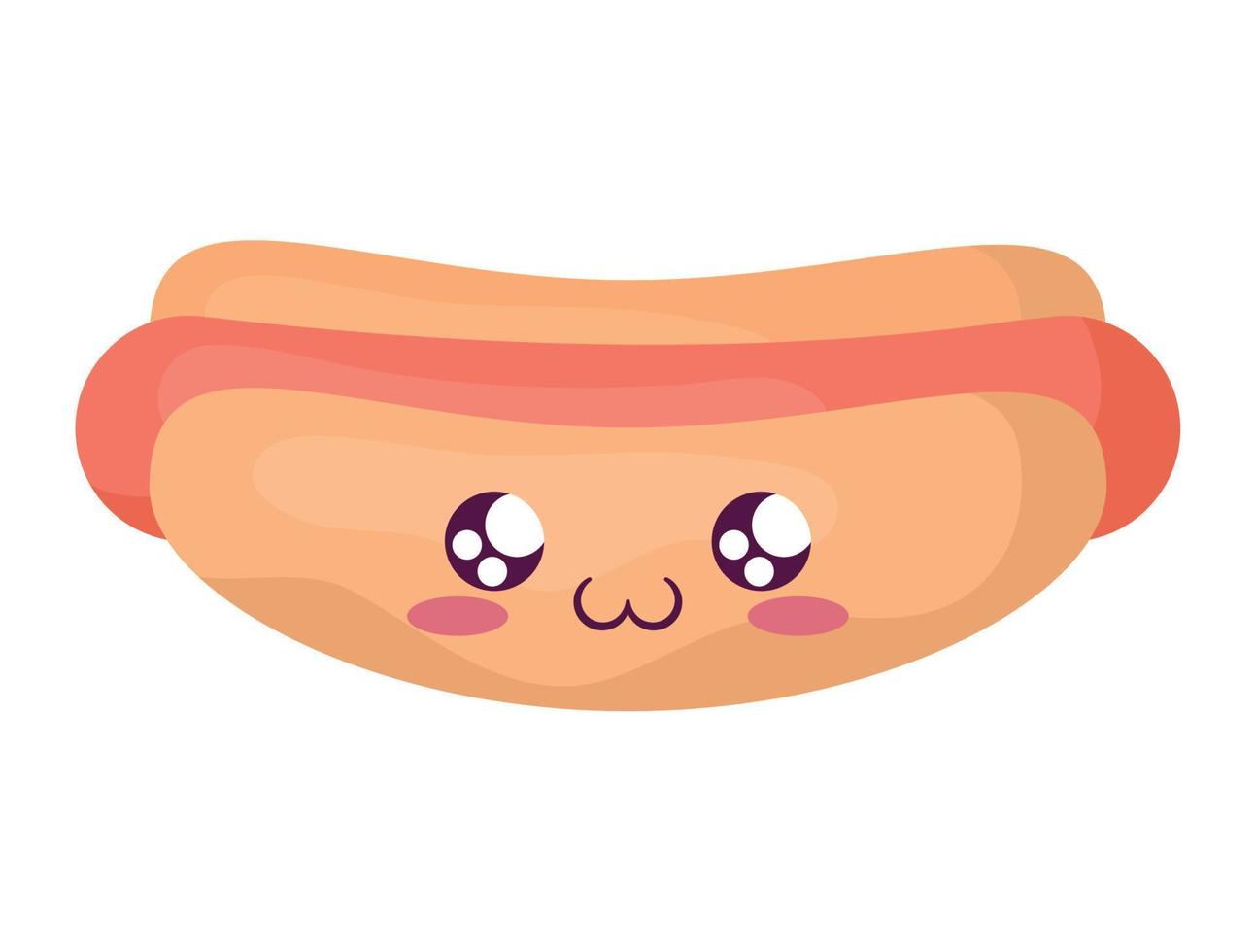 kawaii heet hond vector