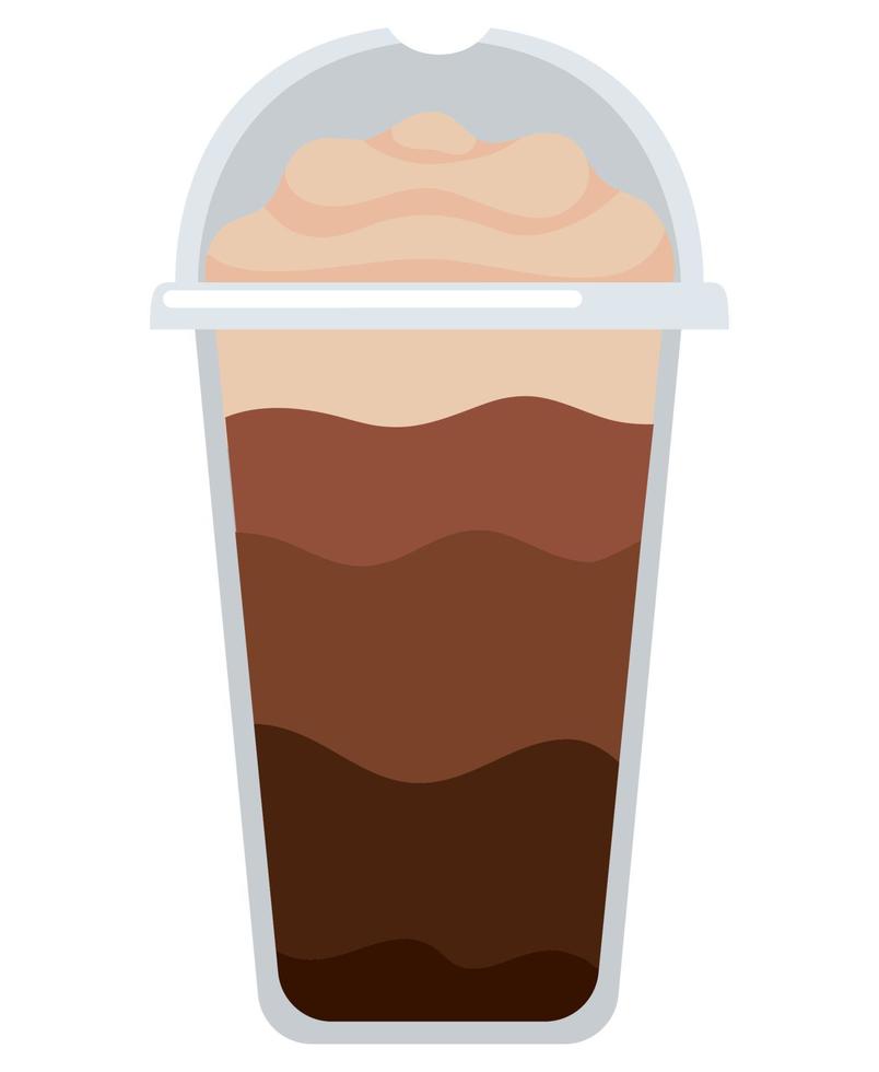 ijs koffie illustratie vector