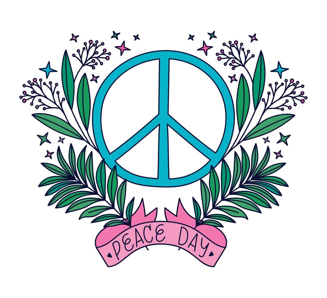 vrede symbool en lint vector