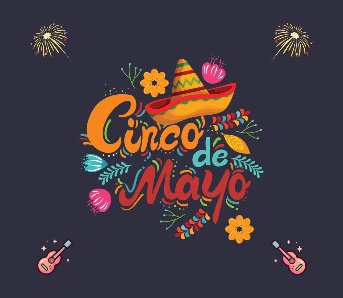 cinco de mayo - mei 5, federaal vakantie in Mexico. feest banier en poster ontwerp. vector