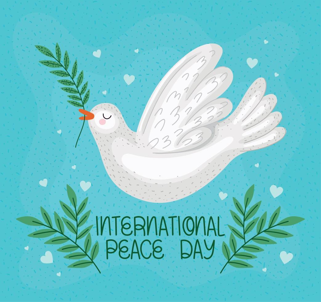 Internationale vrede dag kartel vector