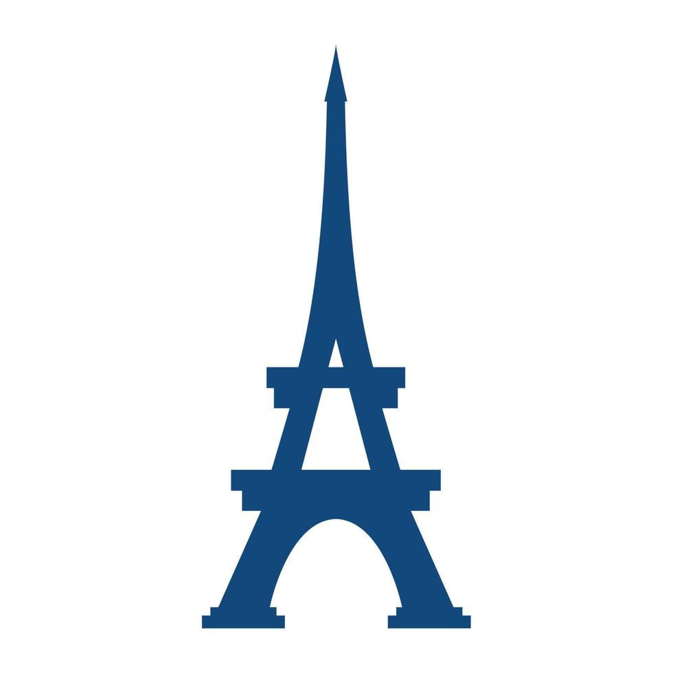 blauw eiffel toren ontwerp vector