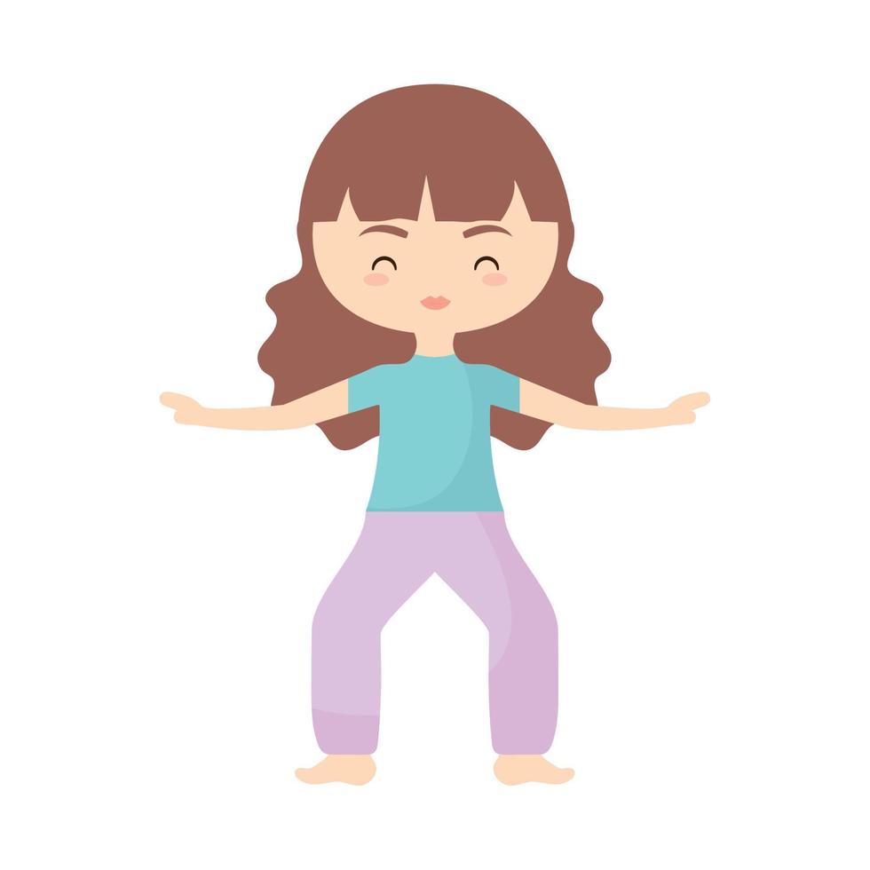 yoga meisje illustratie vector