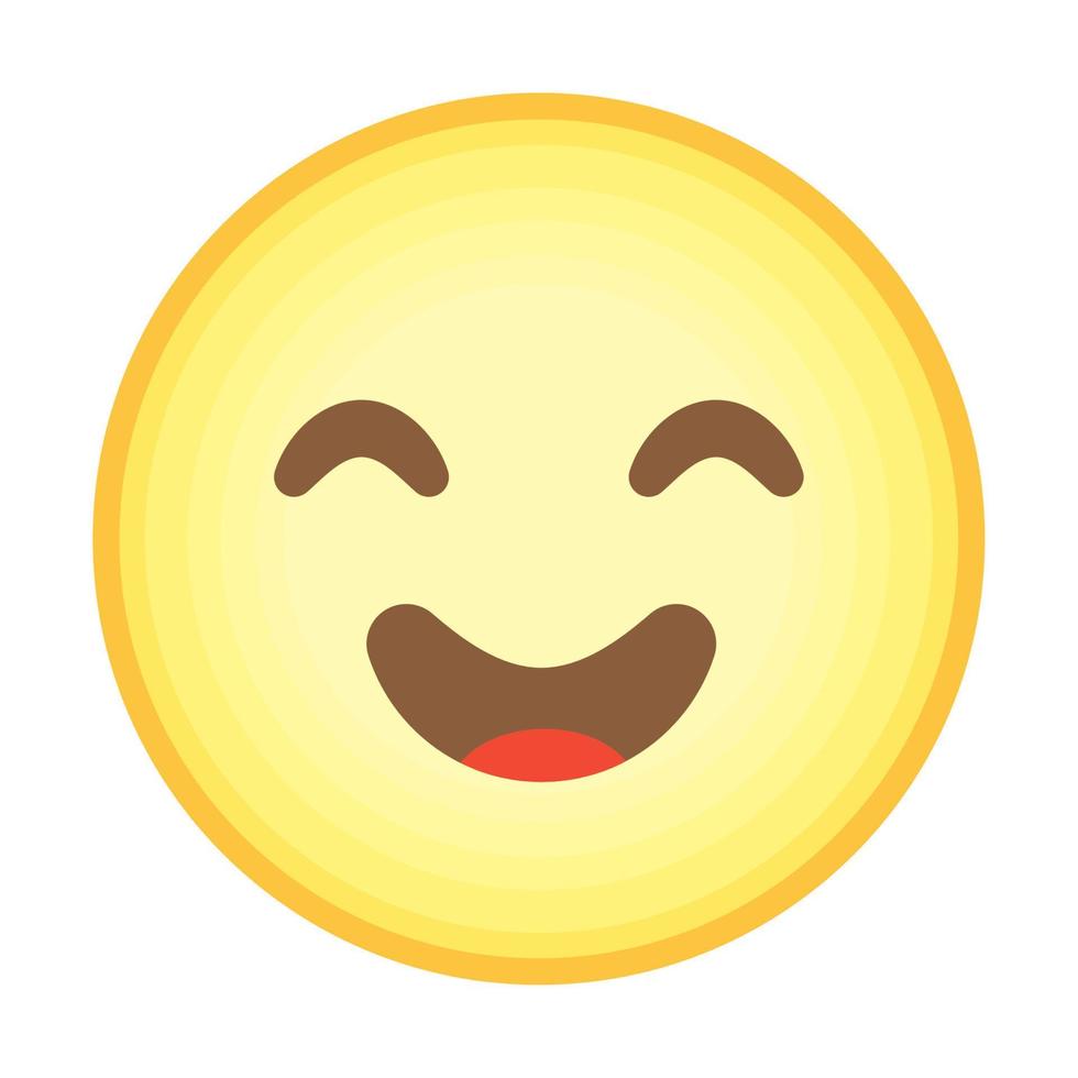 geel blij emoji vector