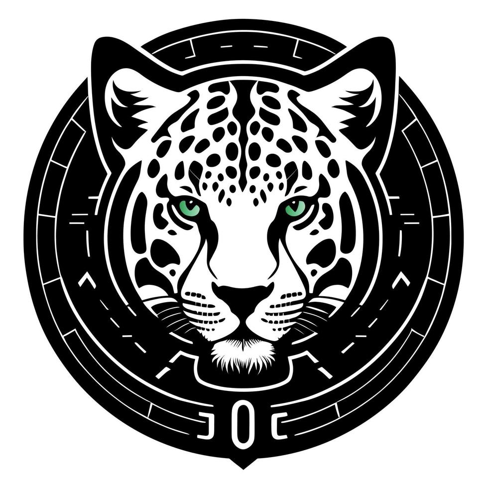 jaguars hoofd silhouet vector