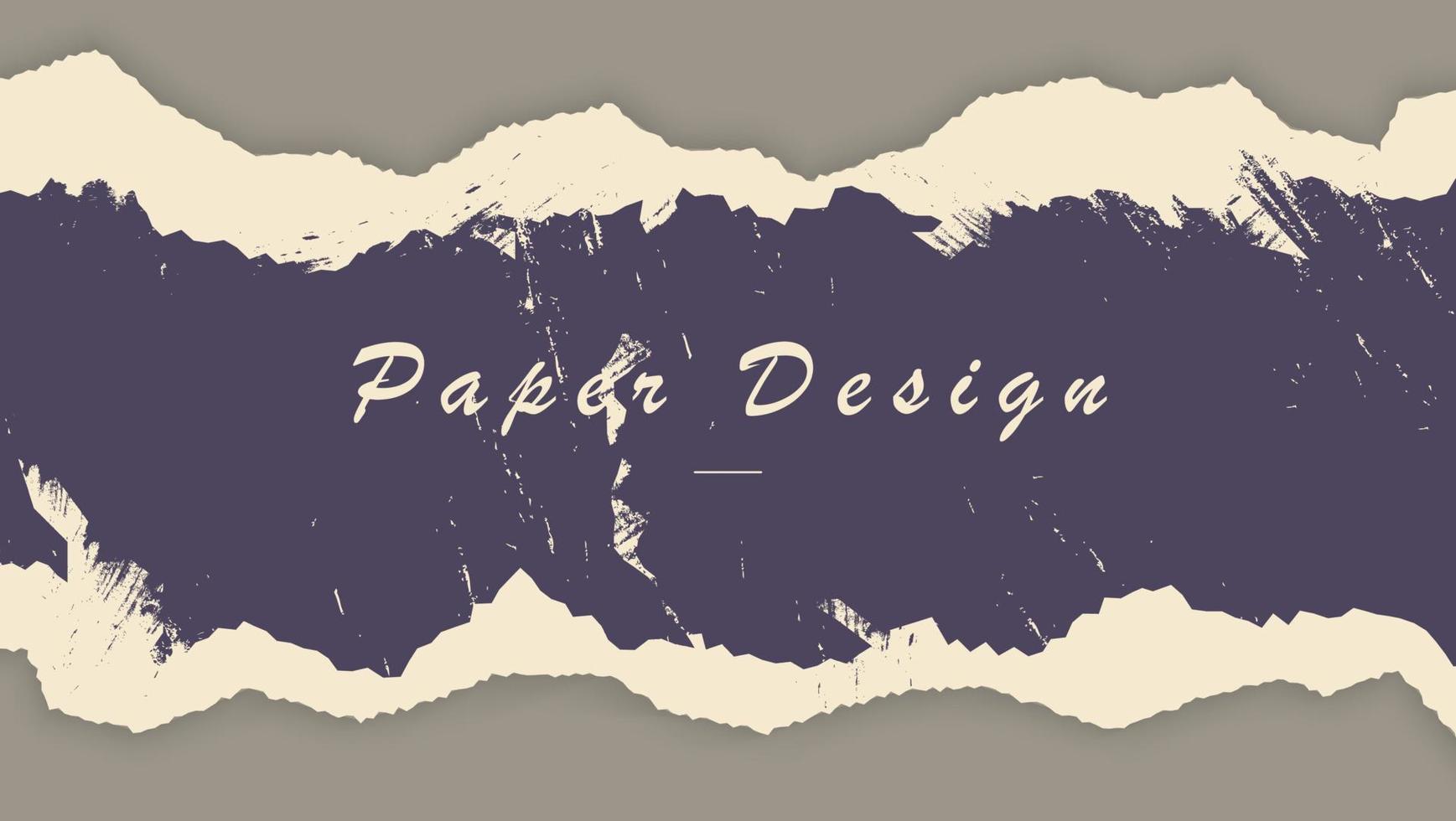 abstract grunge grijs papier gescheurd kader ontwerp sjabloon vector