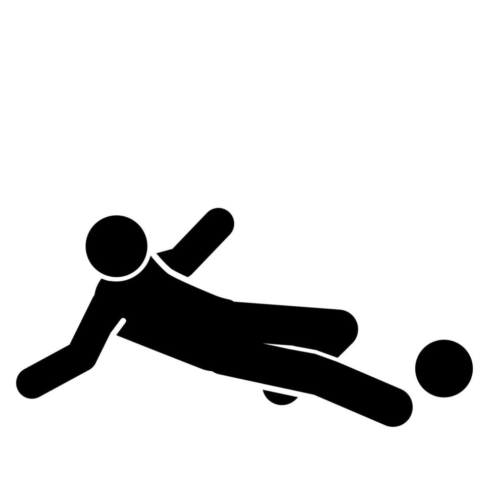 vector illustratie van voetbal spelers silhouet