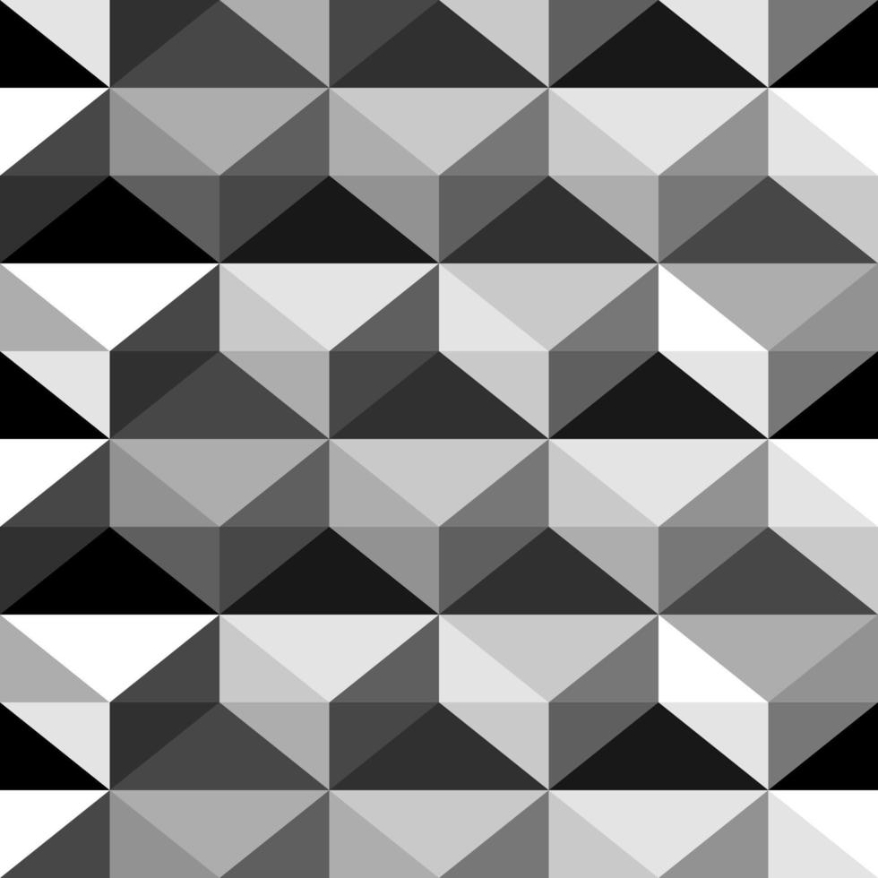 diamant vorm en driehoek wit grijs zwart abstract naadloos achtergrond vector