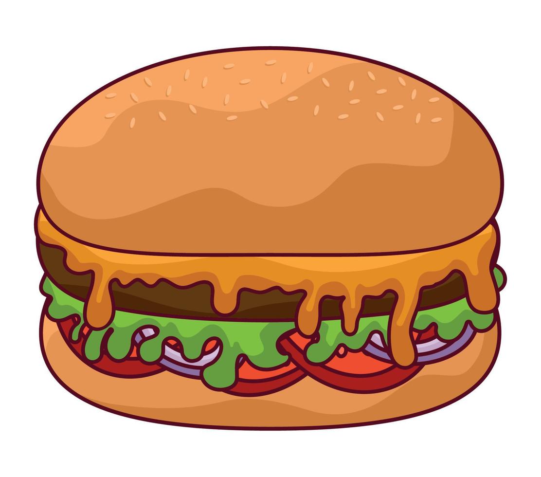 groot cheeseburger ontwerp vector