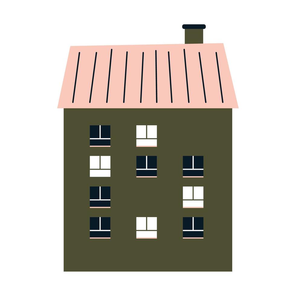 groen huis ontwerp vector