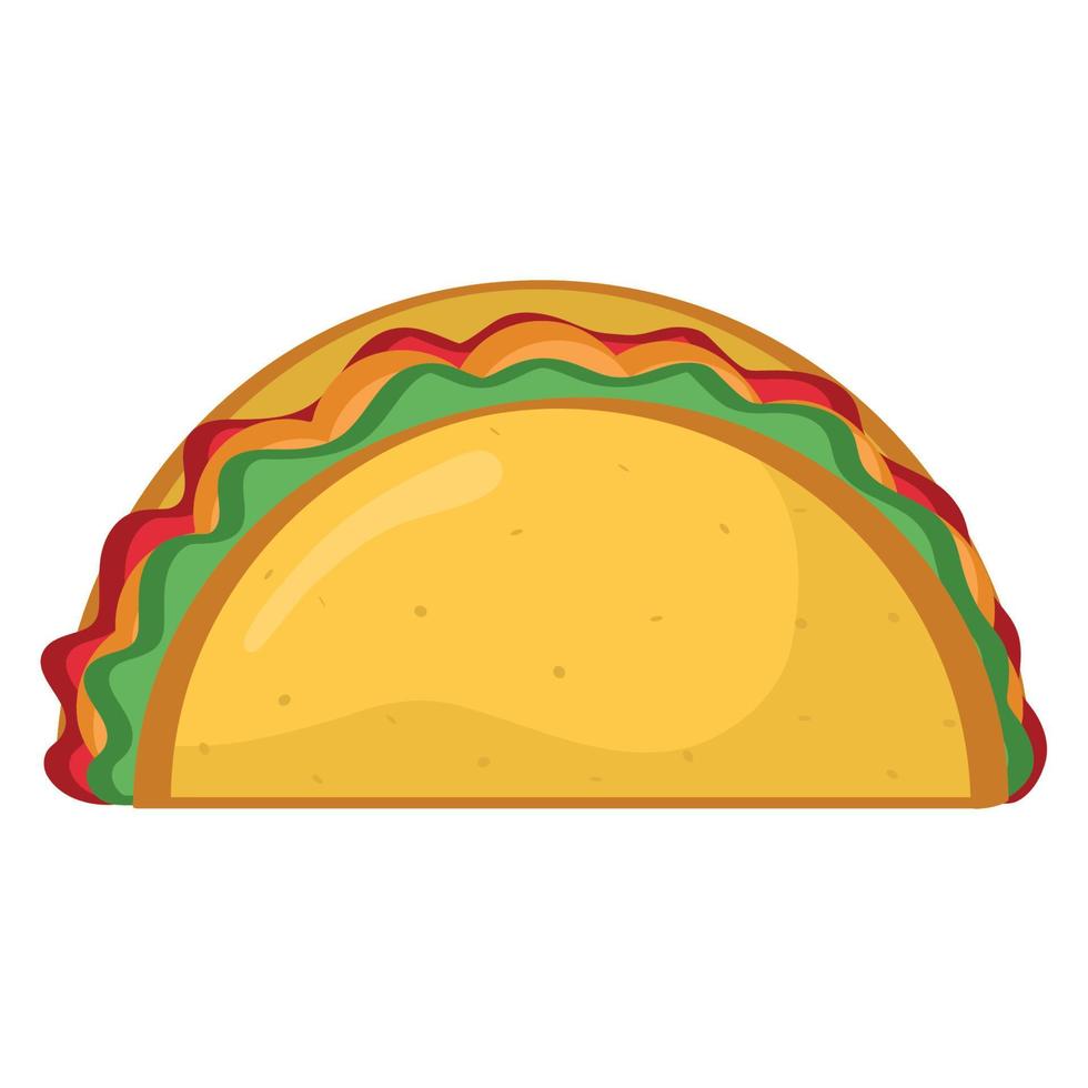 Mexicaans taco-ontwerp vector