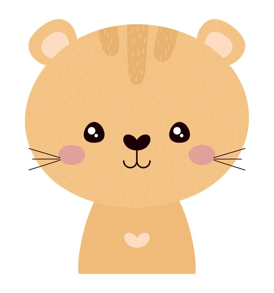 schattig tijger ontwerp vector