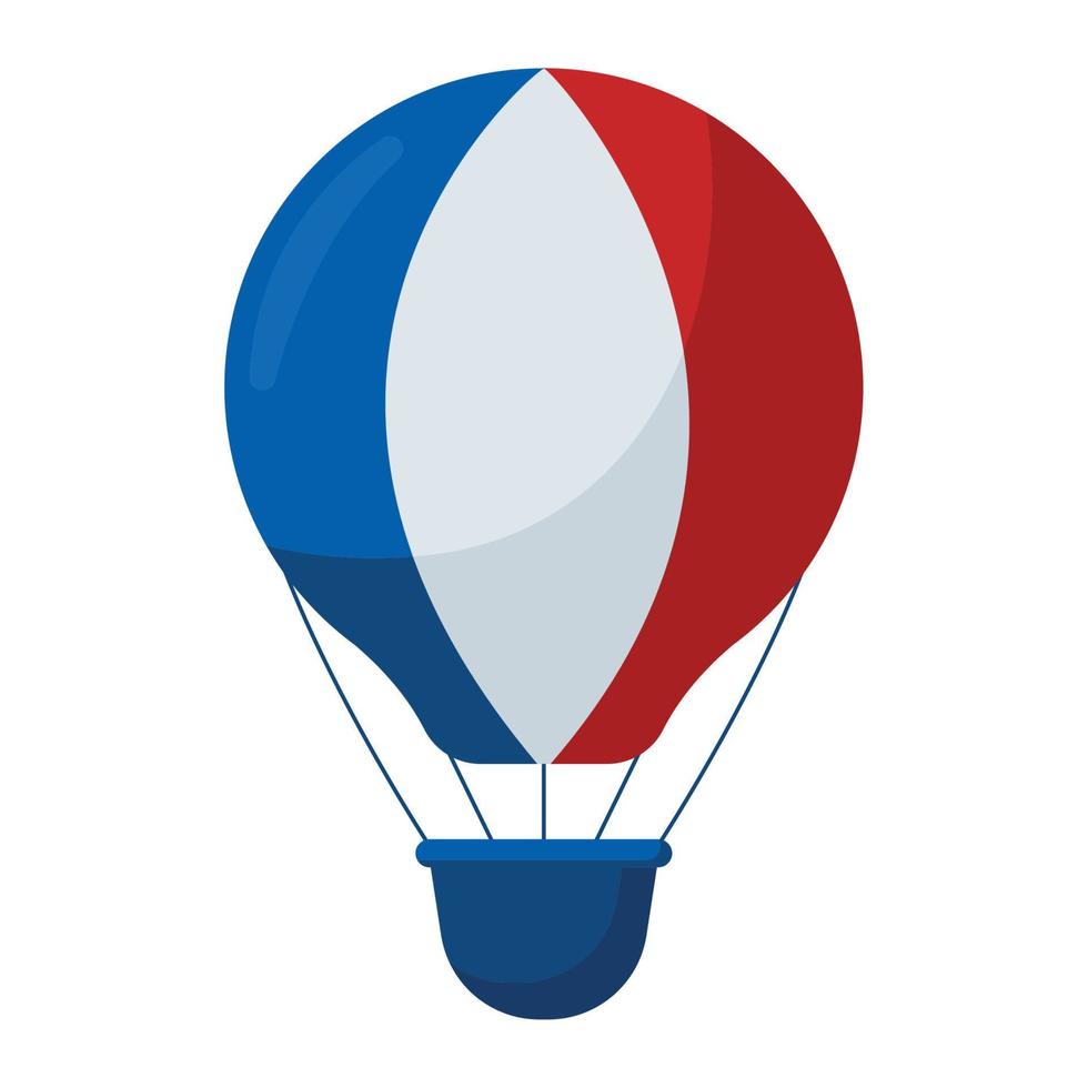 Franse heteluchtballon vector
