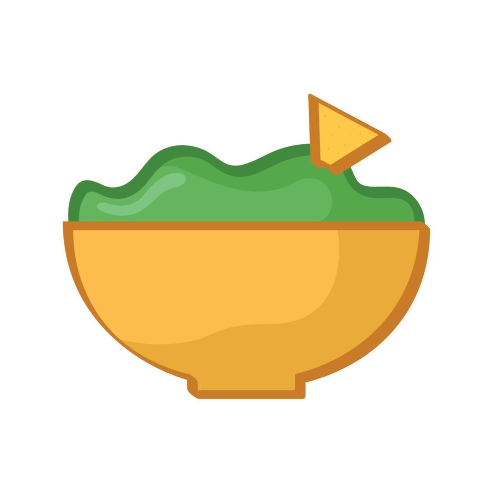 guacamole kom ontwerp vector