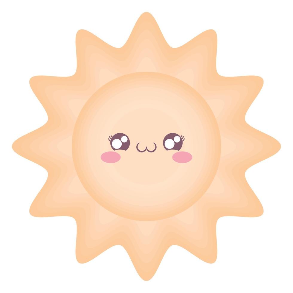 kawaii zon ontwerp vector