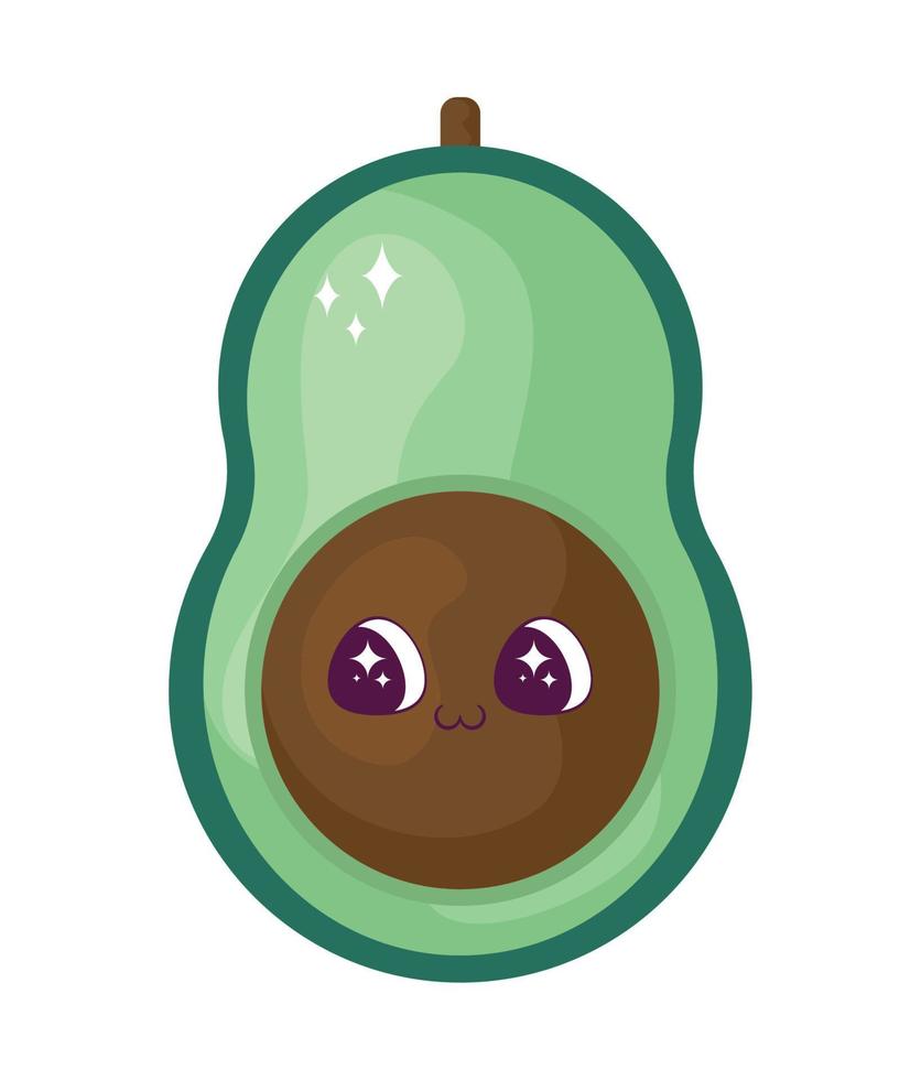 kawaii avocado ontwerp vector