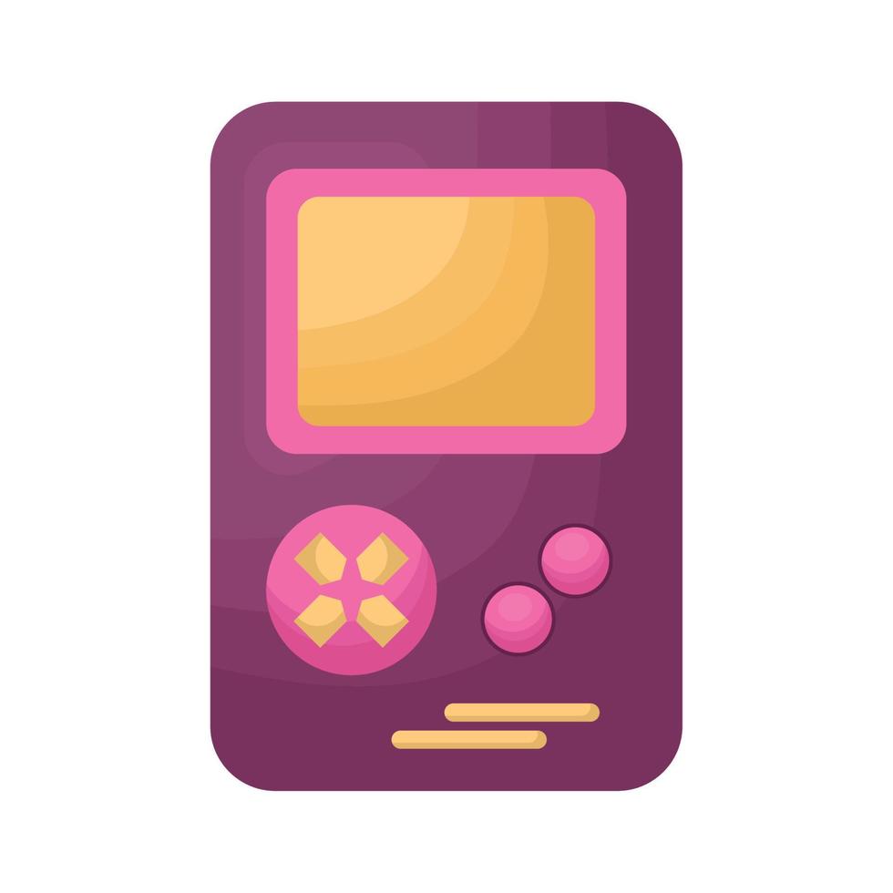 Purper portable videogame vector