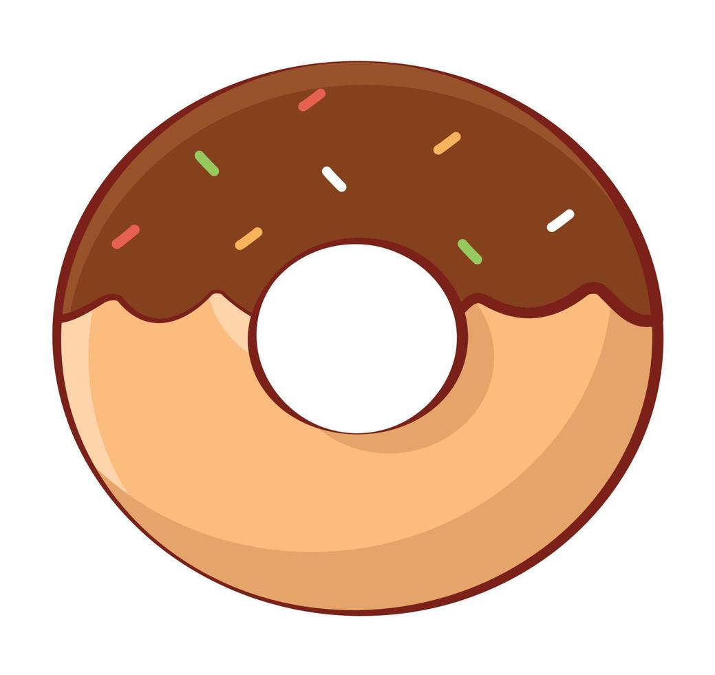 chocola donut ontwerp vector