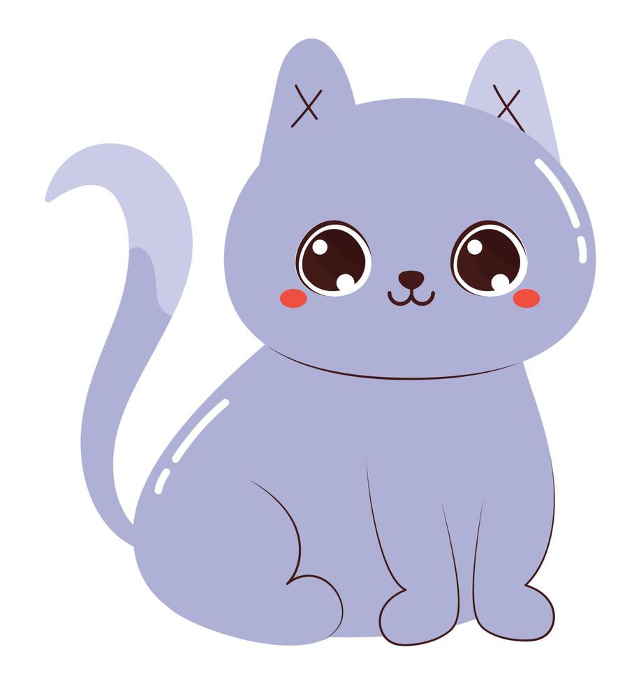 schattig kattenontwerp vector