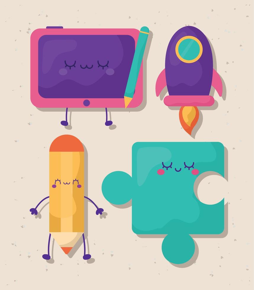 creativiteit items reeks vector