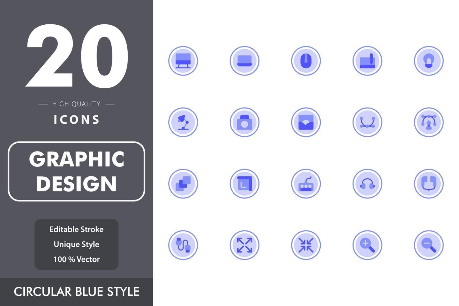 grafisch ontwerp icon pack vector