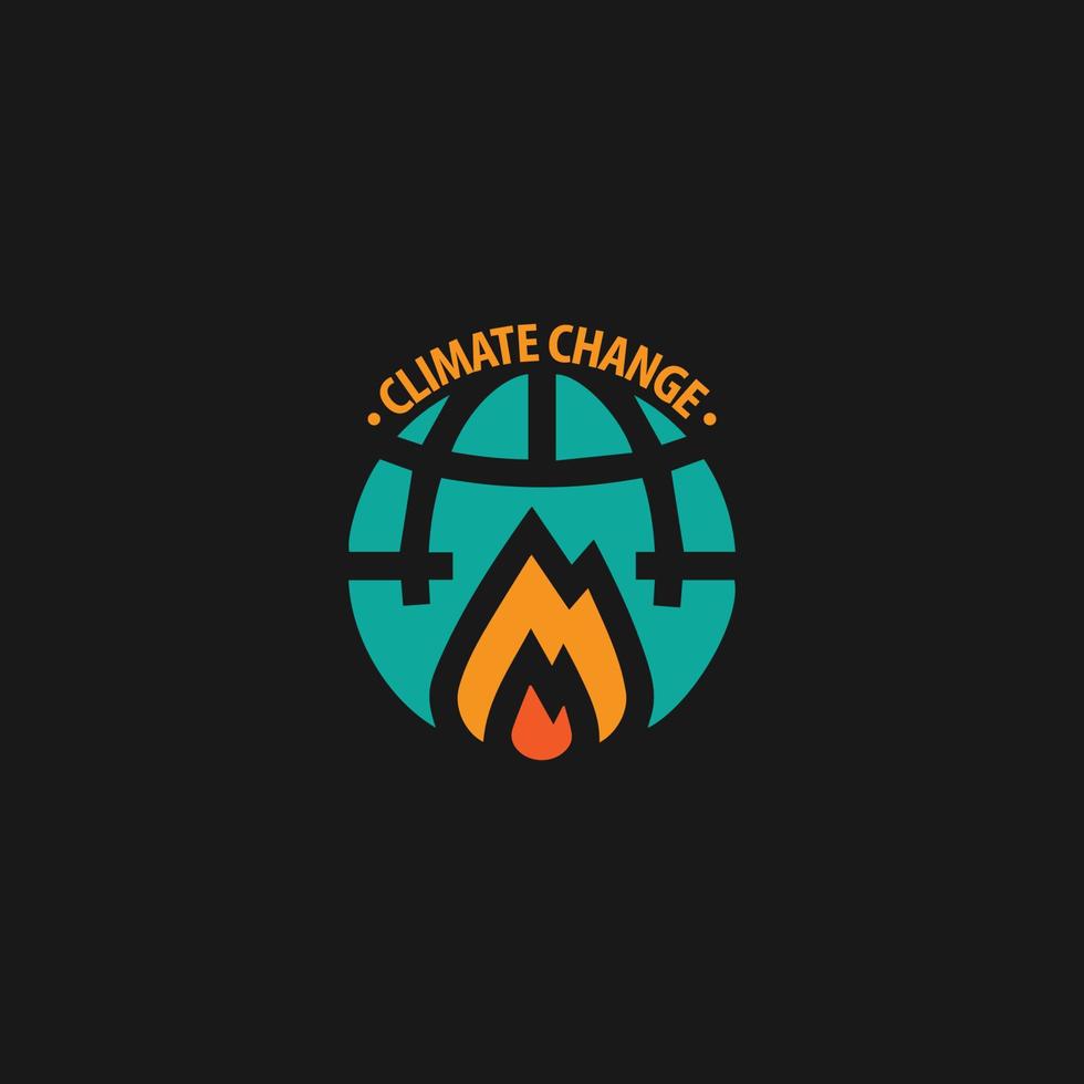 klimaat verandering logo vector