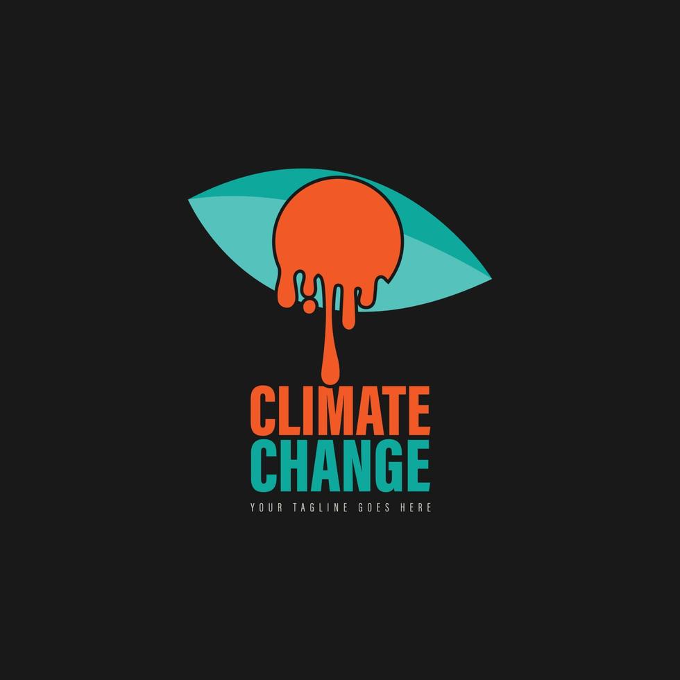 klimaat verandering logo vector