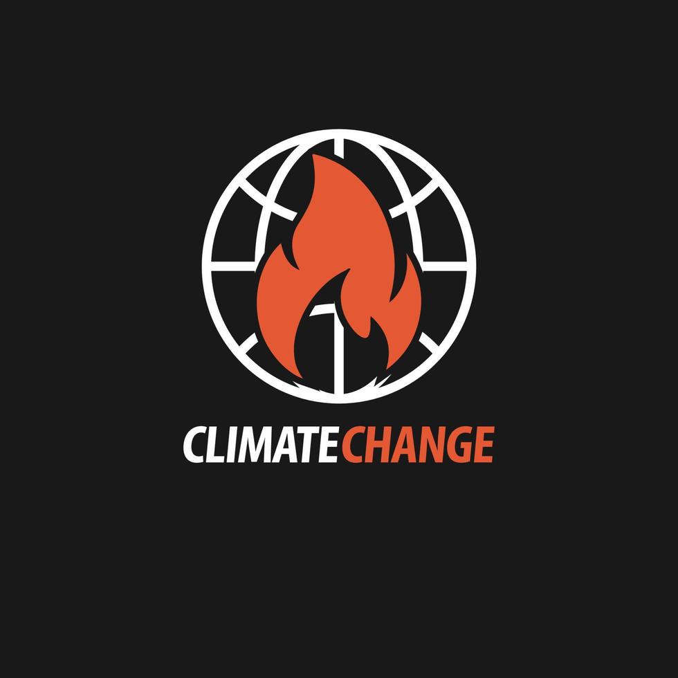 klimaat verandering logo vector