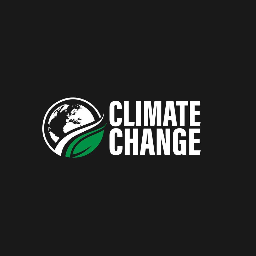 klimaat verandering logo vector