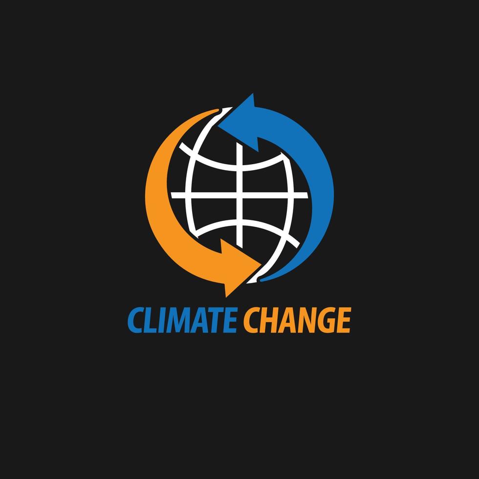 klimaat verandering logo vector