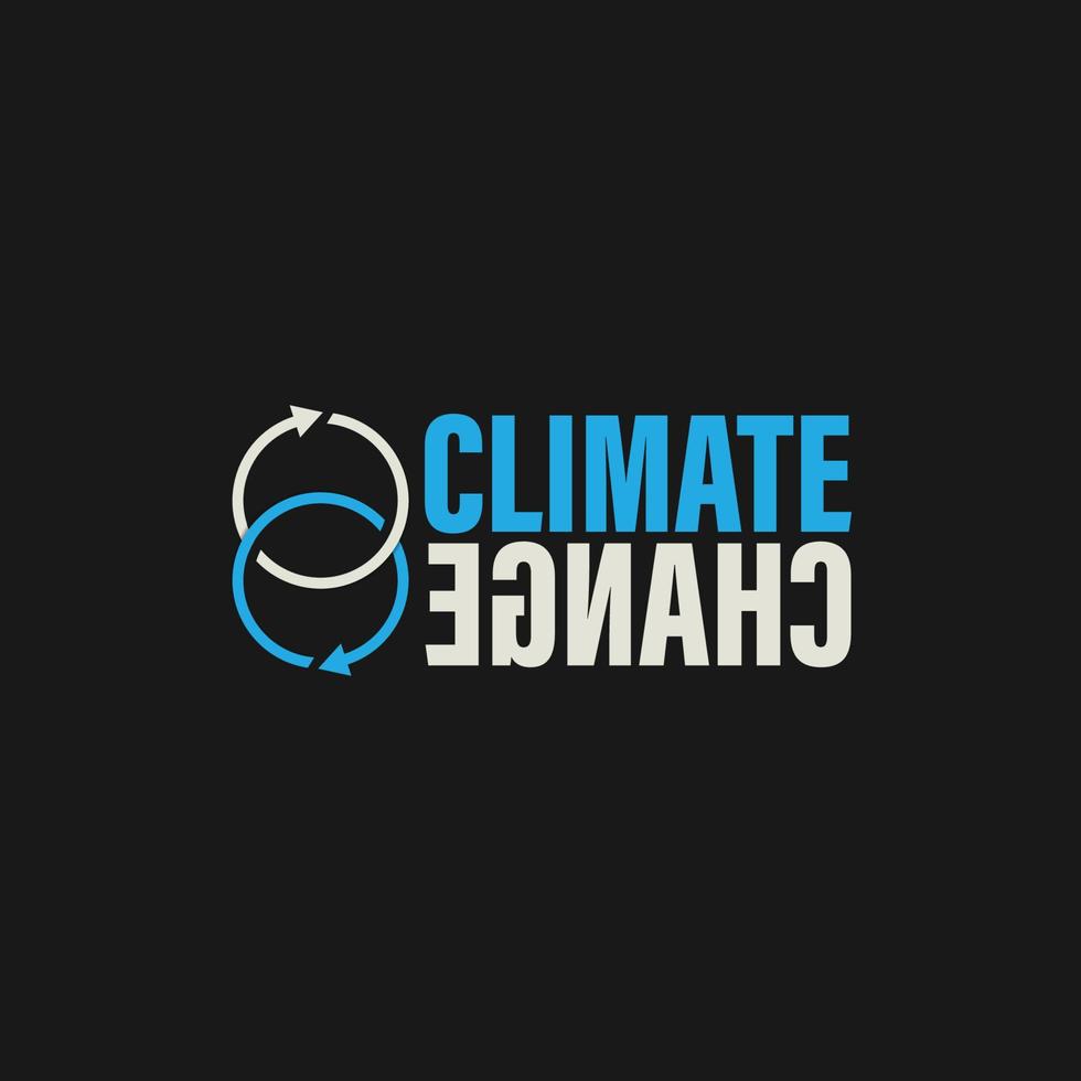 klimaat verandering logo vector