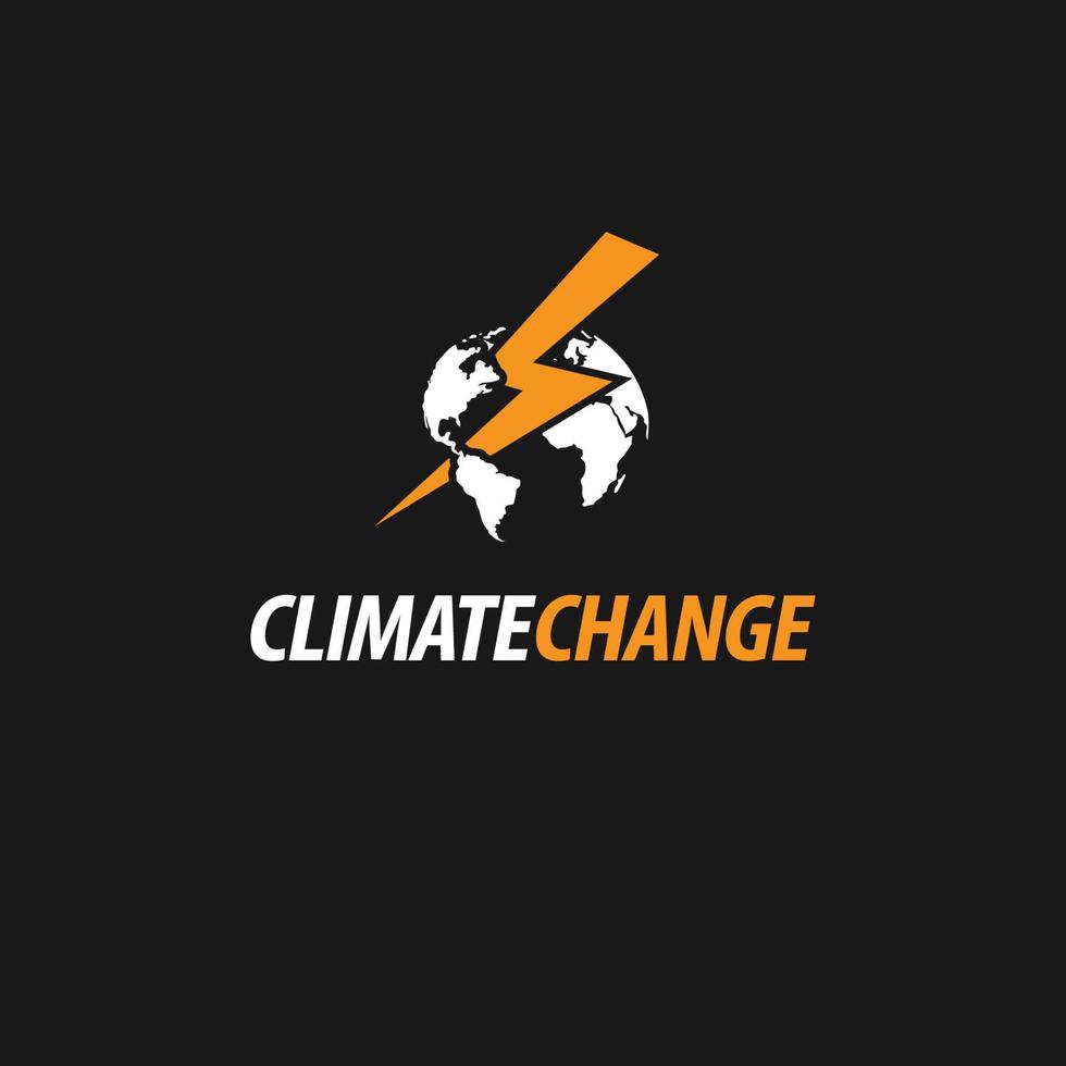 klimaat verandering logo vector