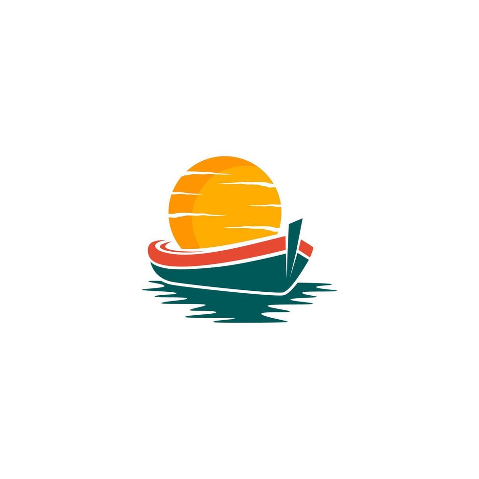 logo voor een reis schip Aan een wit achtergrond vector