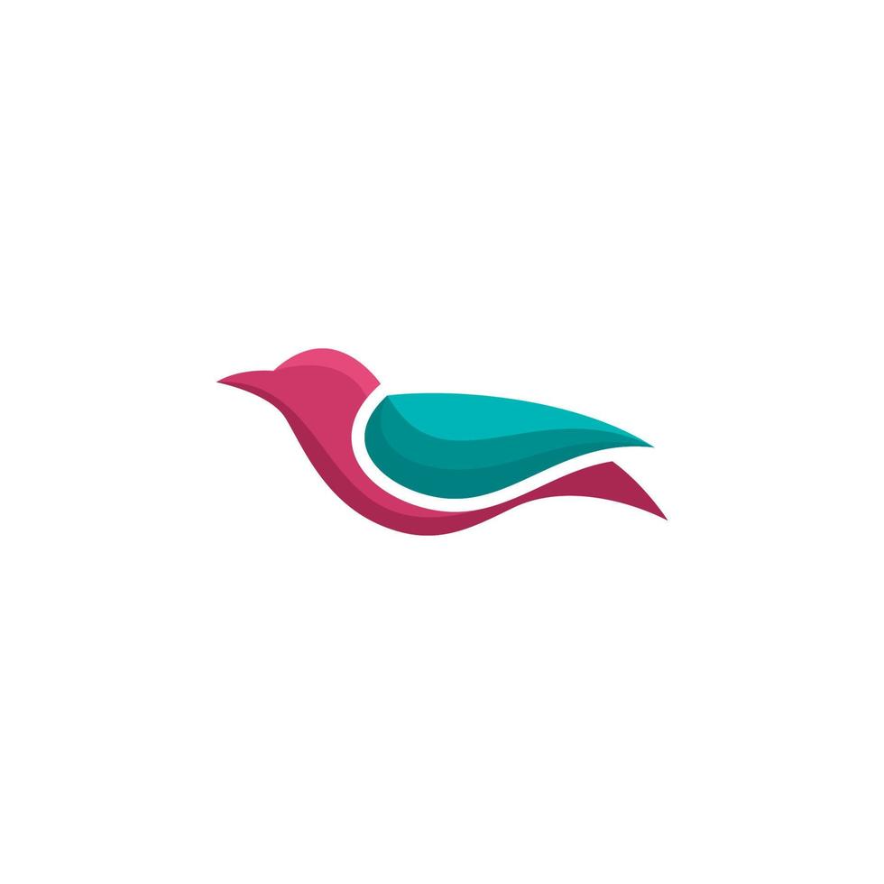 kleurrijk vogel logo Aan wit achtergrond vector