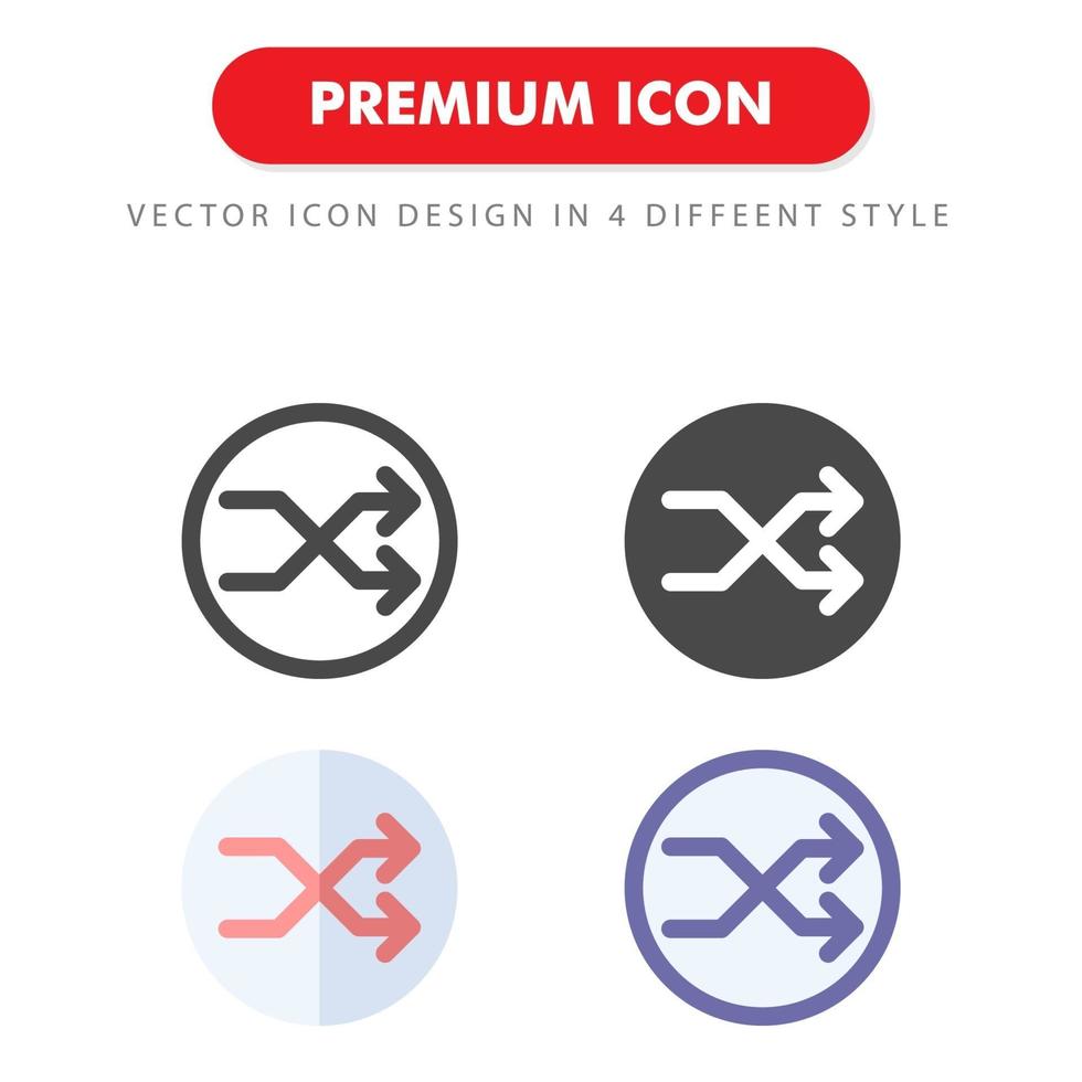 shuffle icon pack geïsoleerd op een witte achtergrond. voor uw websiteontwerp, logo, app, ui. vectorafbeeldingen illustratie en bewerkbare beroerte. eps 10. vector