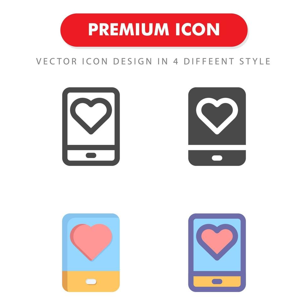 liefde icon pack geïsoleerd op een witte achtergrond. voor uw websiteontwerp, logo, app, ui. vectorafbeeldingen illustratie en bewerkbare beroerte. eps 10. vector