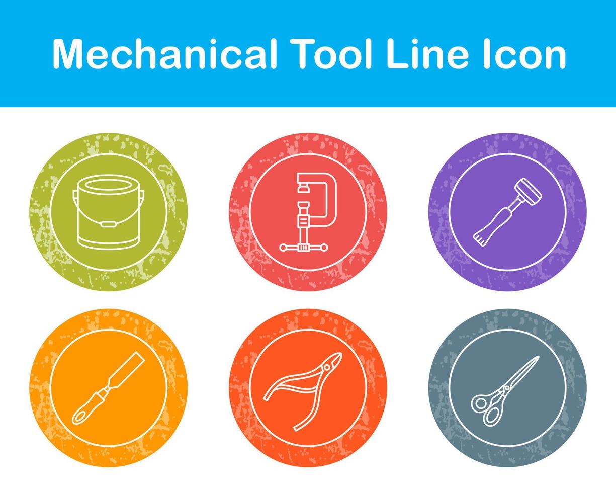 mechanisch gereedschap vector icoon reeks