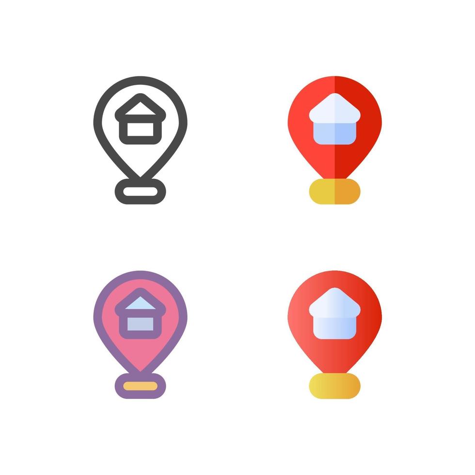 pin icon pack geïsoleerd op een witte achtergrond. voor uw websiteontwerp, logo, app, ui. vectorafbeeldingen illustratie en bewerkbare beroerte. eps 10. vector