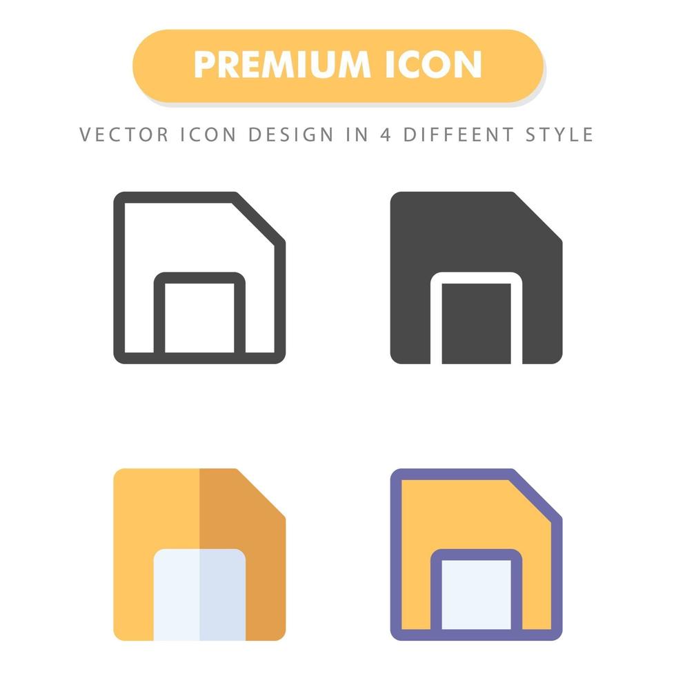 floppy disk diskette icon pack geïsoleerd op een witte achtergrond. voor uw websiteontwerp, logo, app, ui. vectorafbeeldingen illustratie en bewerkbare beroerte. eps 10. vector