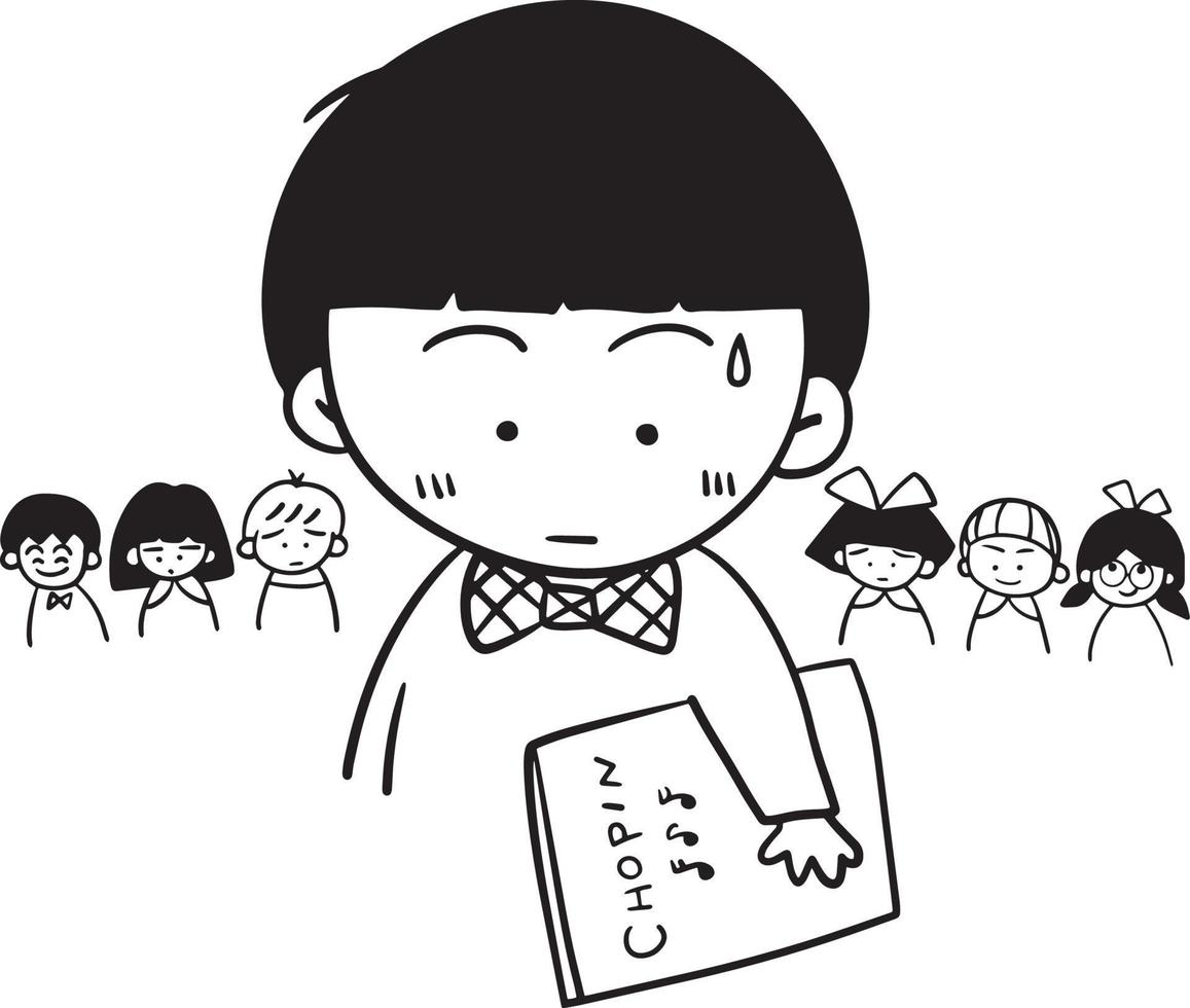 jongen tekenfilm tekening kawaii anime kleur bladzijde schattig illustratie clip art karakter chibi manga grappig tekening lijn kunst vrij downloaden PNG beeld vector