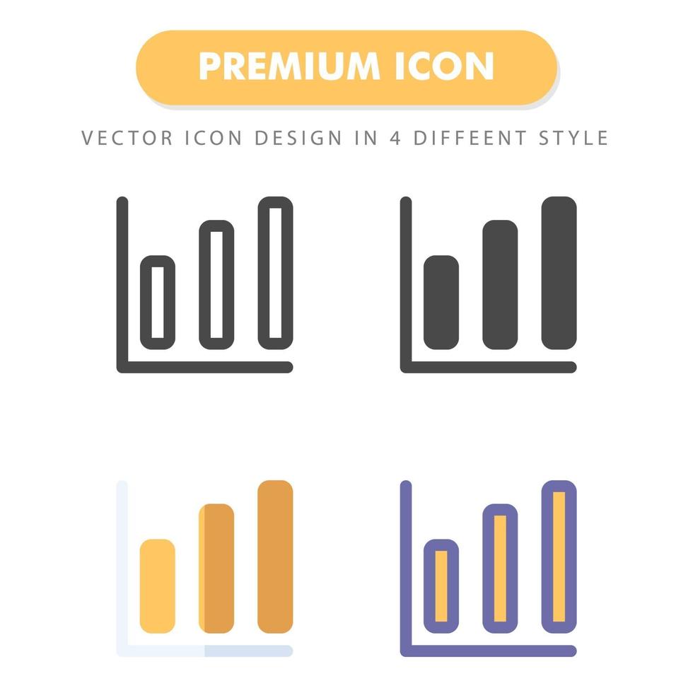 grafiek icon pack geïsoleerd op een witte achtergrond. voor uw websiteontwerp, logo, app, ui. vectorafbeeldingen illustratie en bewerkbare beroerte. eps 10. vector