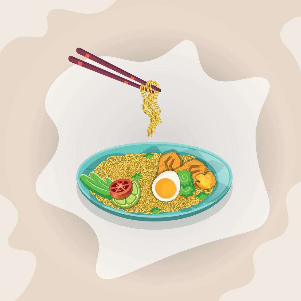 creatief Aziatisch voedsel ramen illustratie klem kunst ontwerp, minimaal Aziatisch voedsel vector pittig ontwerp. het beste creatief ramen illustratie klem kunst ontwerp, kunst met hi-kwaliteit.