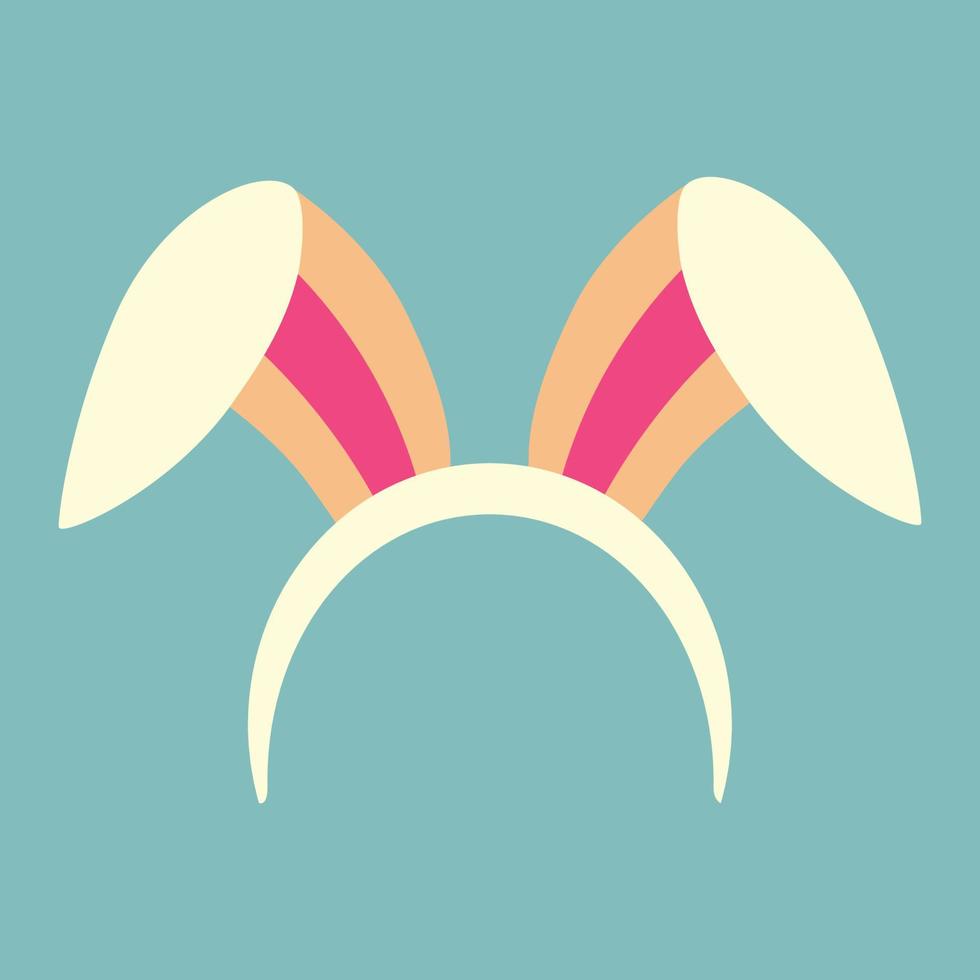 Pasen konijn oren Aan de rand. kleur vector illustratie.