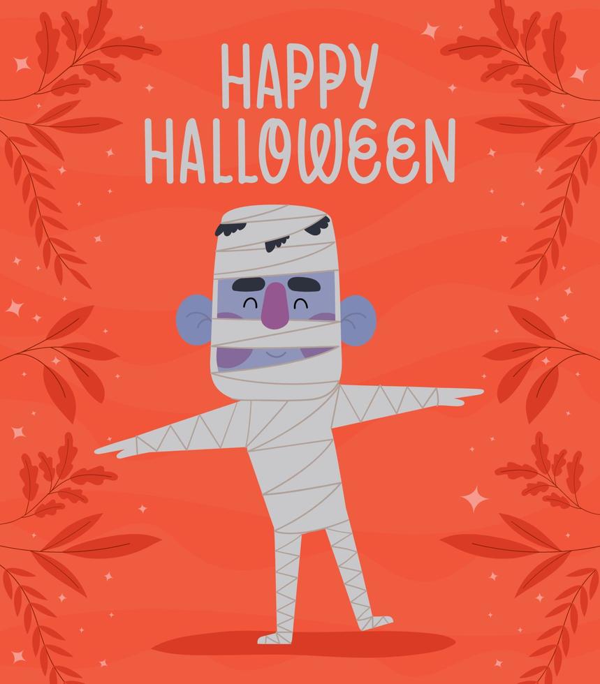 gekleurde halloween poster vector