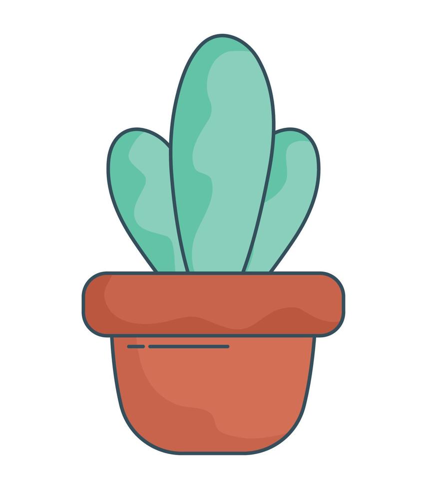 res cactus pot vector