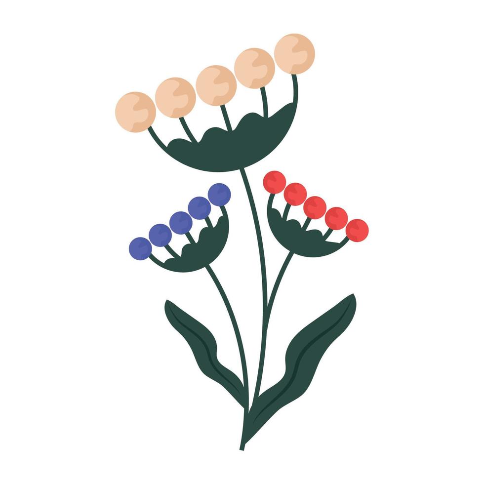 gekleurde BES bloemen vector